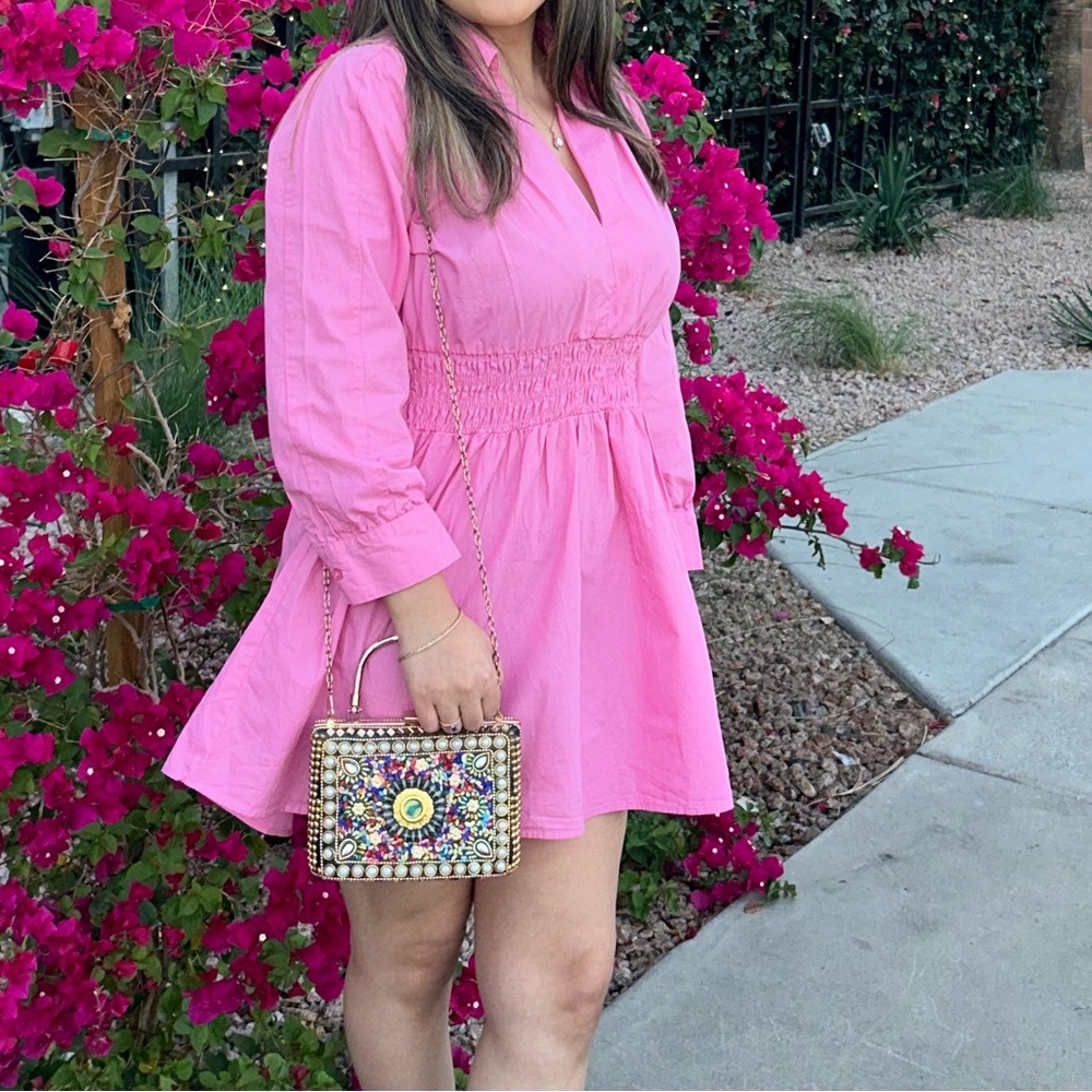 Zara pink dress 💗💕